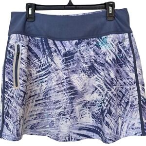 Fila Sport Womens XL Purple Abstract Palm Print Active Skort Tennis Golf Skirt